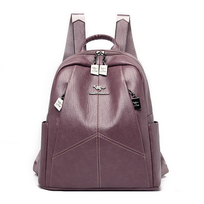 Uut mudelit naiste seljakott ökonahast lukuga ja metallist embleemiga