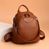 Μικρό γυναικείο σακίδιο πλάτης από οικολογικό δέρμα με δύο χερούλια