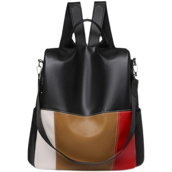 Šareni ženski ruksak od eko kože sa dvije ručke