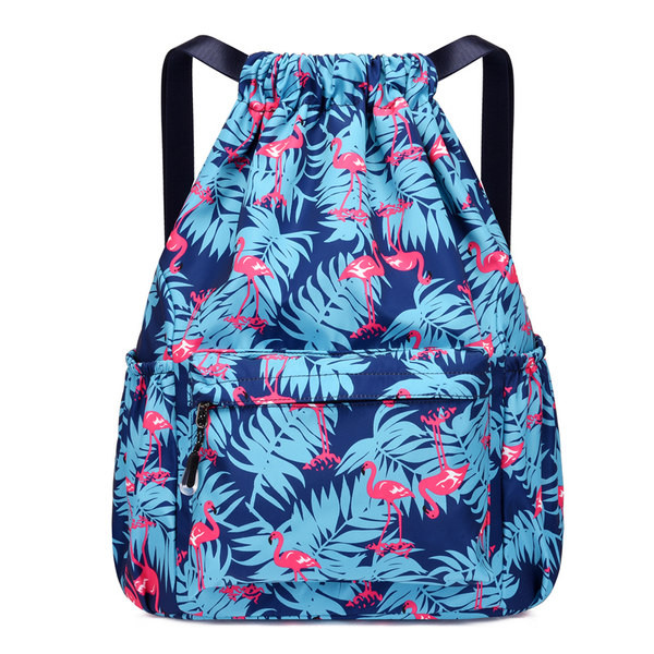 Ženski platneni ruksak s uzorkom u boji