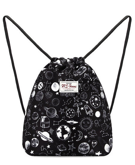 Naiste riidest aplikatsiooniga seljakott