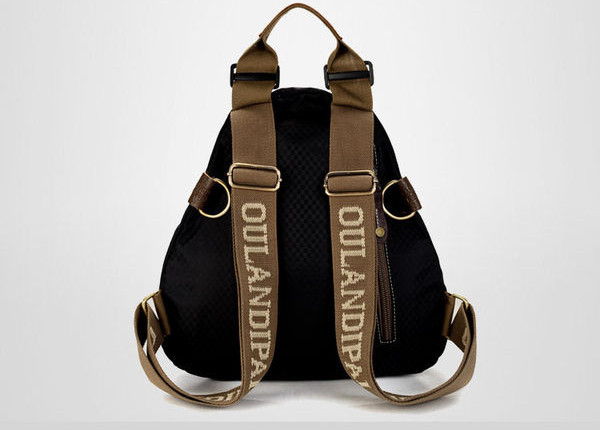 Πολύχρωμο γυναικείο σακίδιο πλάτης με υφασμάτινα χερούλια