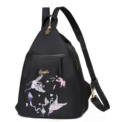 Γυναικείο σακίδιο πλάτης με κέντημα