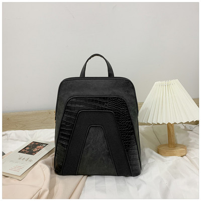 Γυναικείο μοντέρνο σακίδιο πλάτης με δερμάτινα χερούλια