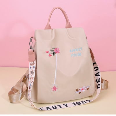 Rucsac de dama cu flori brodate