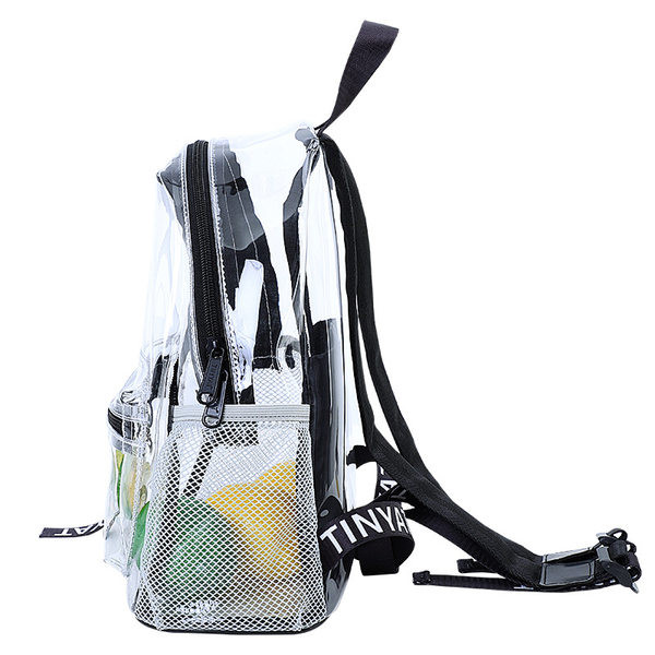 Novi model ženskog prozirnog ruksaka sa izvezenim natpisom