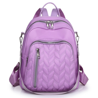 Γυναικείο σακίδιο πλάτης με φερμουάρ και μακριά υφασμάτινη λαβή