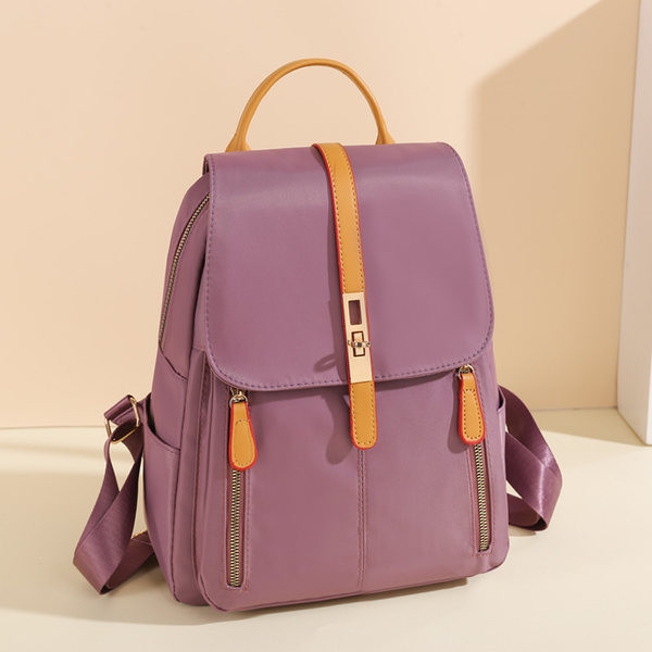 Ženski ruksak sa patentnim zatvaračem i džepovima - tri boje