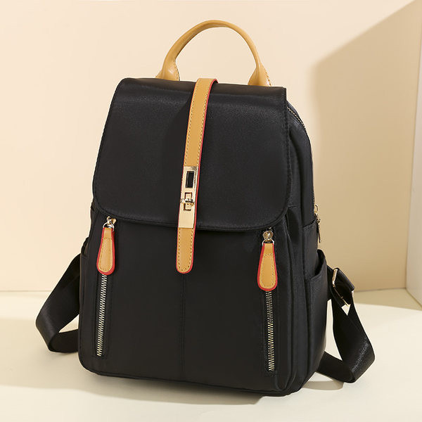 Ženski ruksak sa patentnim zatvaračem i džepovima - tri boje