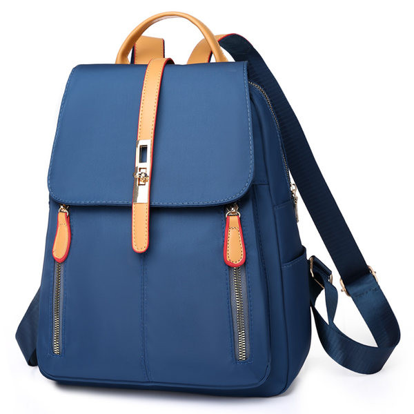 Ženski ruksak sa patentnim zatvaračem i džepovima - tri boje