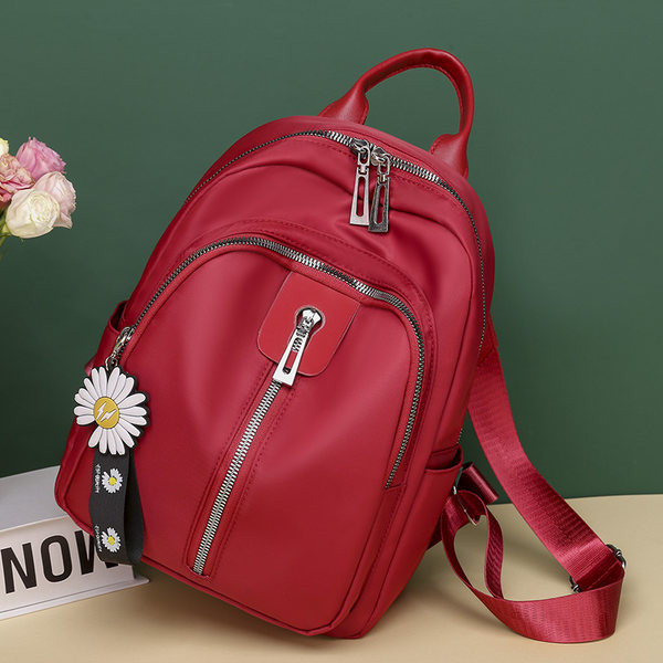 Naiste tekstiilist 3D kaunistusega seljakott