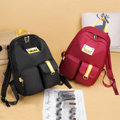 Embleemiga igapäevane naiste tekstiilist seljakott