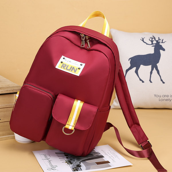 Embleemiga igapäevane naiste tekstiilist seljakott