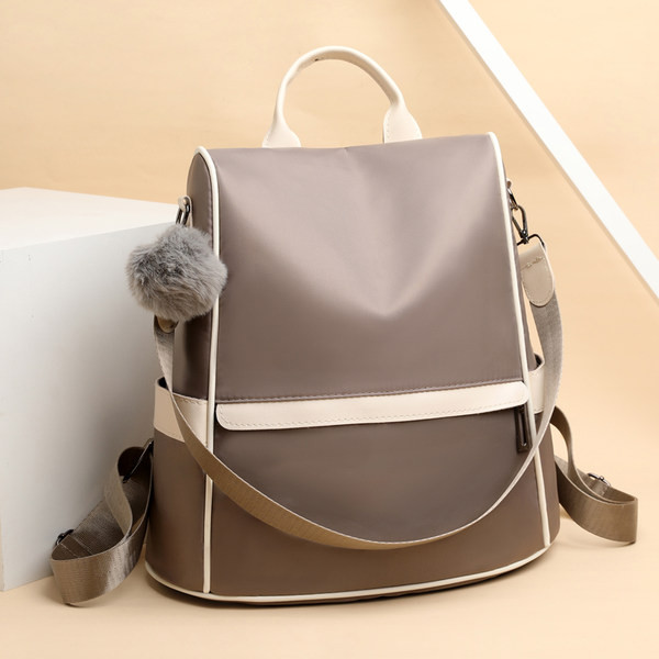 Καθημερινό γυναικείο σακίδιο πλάτης με πούπουλο