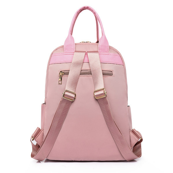 Rucsac de zi cu zi pentru femei cu buzunar frontal și fermoar - mai multe culori