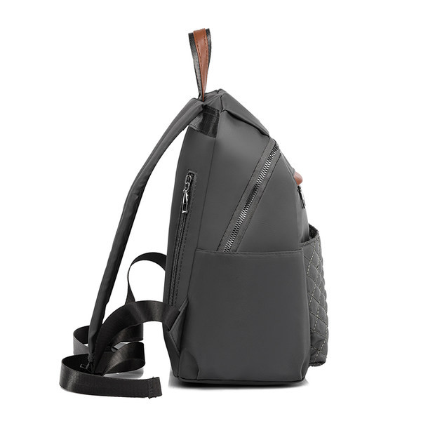 Ženski tekstilni ruksak za svakodnevnu upotrebu sa patentnim zatvaračem