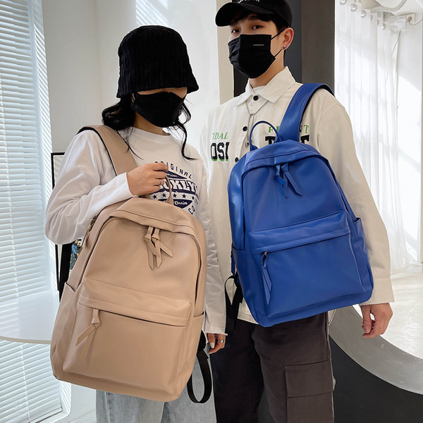 Unisex ruksak od umjetne kože s patentnim zatvaračem