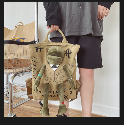 Naiste igapäevane 3D kaunistusega seljakott