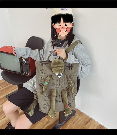 Naiste igapäevane 3D kaunistusega seljakott
