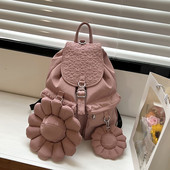 Ženski tekstilni ruksak s 3D dekoracijom i vezom