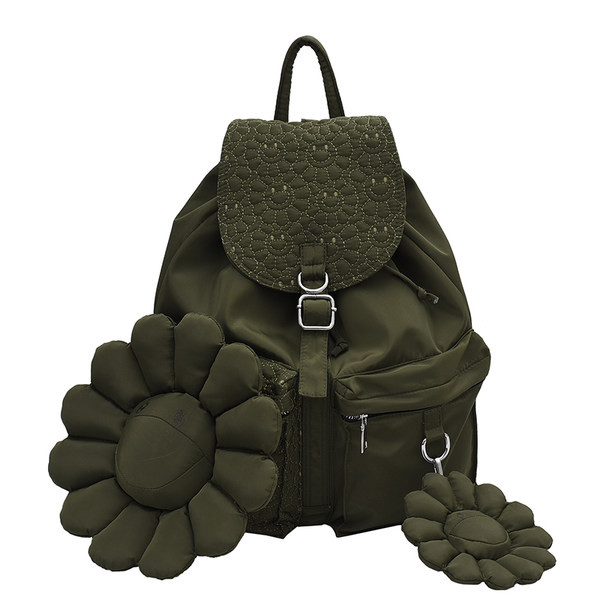 Ženski tekstilni ruksak s 3D dekoracijom i vezom