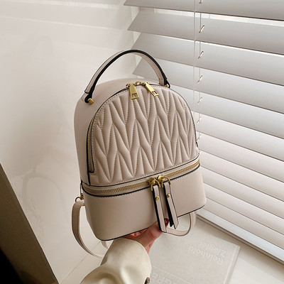 Moderan kožni ruksak s patentnim zatvaračem