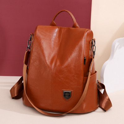 Дамска ежедневна чанта от изкуствена кожа - два цвята