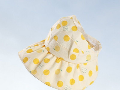 Laste suvemüts tüdrukutele täppidel