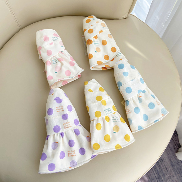 Laste suvemüts tüdrukutele täppidel