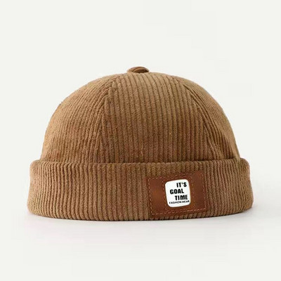 Igapäevane laste embleemiga triibuline müts poistele