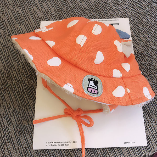 Pehme voodriga lastemüts tüdrukutele