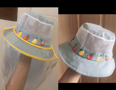 Laste tekstiilist mütsi tüüpi kalapüük