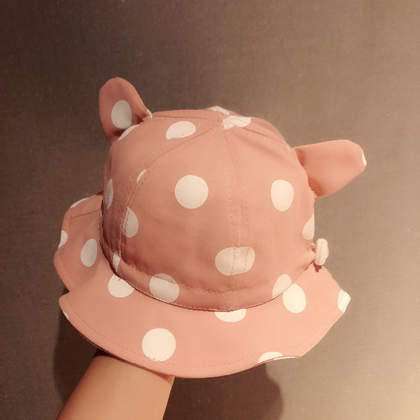 Igapäevane täppidega lastemüts tüdrukutele