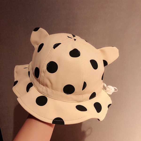 Igapäevane täppidega lastemüts tüdrukutele