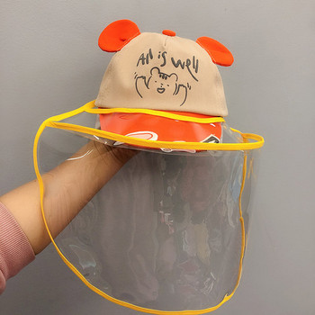 Детска лятна шапка с козирка и надпис 