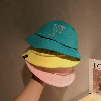 Детска текстилна шапка тип рибарска с апликация