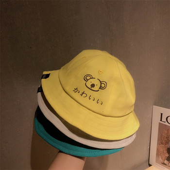 Детска текстилна шапка тип рибарска с апликация