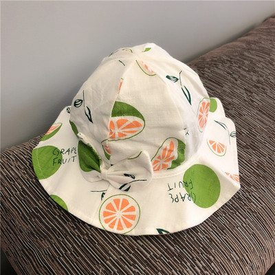 Παιδικό καλοκαιρινό καπέλο  με απλικέ και κορδέλα