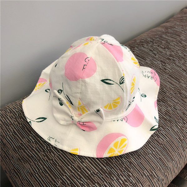 Παιδικό καλοκαιρινό καπέλο  με απλικέ και κορδέλα