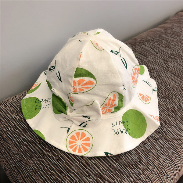 Παιδικό καλοκαιρινό καπέλο  με απλικέ και κορδέλα