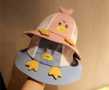Нов модел лятна детска шапка с мрежа и 3D елемент