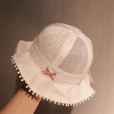 Uue mudeli suvine paela ja lilledega lastemüts tüdrukutele