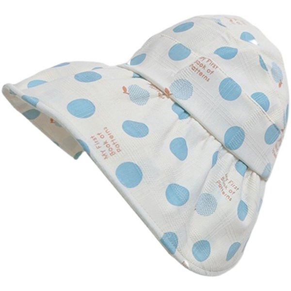 Ljetna dječja kapa na točkice za djevojčice