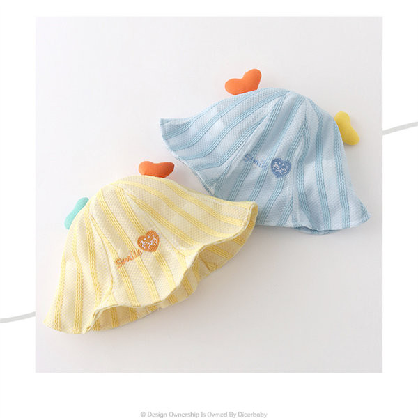 Laste triibuline müts 3D elemendiga