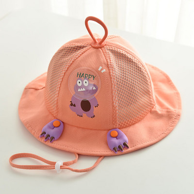 Mitmes värvitoonis võrkudega laste suvine müts