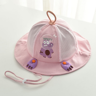 Mitmes värvitoonis võrkudega laste suvine müts