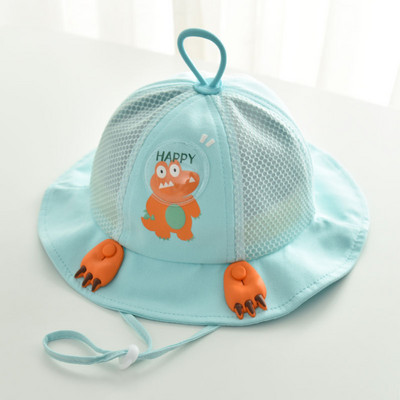 Mitmes värvitoonis võrkudega laste suvine müts