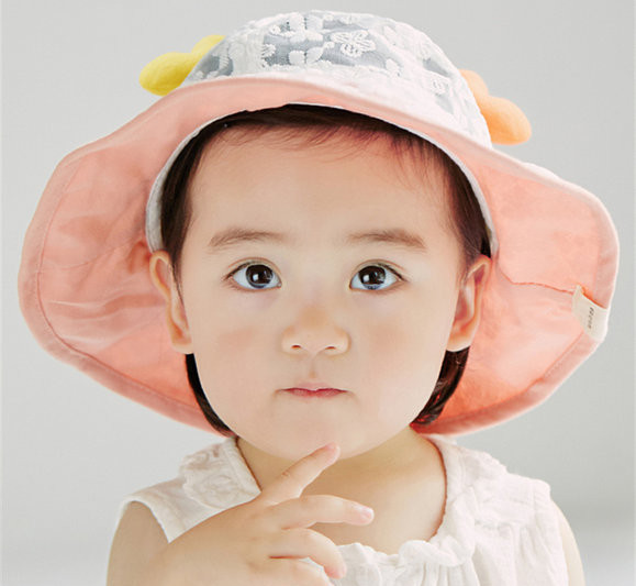 Suvine 3D elemendiga lastemüts tüdrukutele