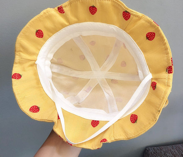 Dječja ribička kapa s vrpcom i aplikacijom