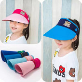 Suvine visiiri ja kaisukaru aplikatsiooniga lastemüts